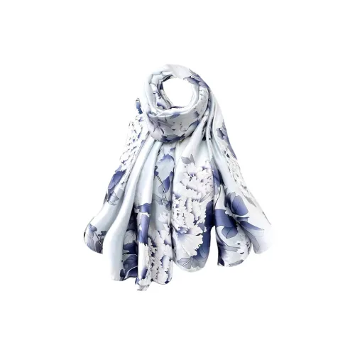 Eucalyptus Ornamentation Шарфы из искусственного шелка Женские