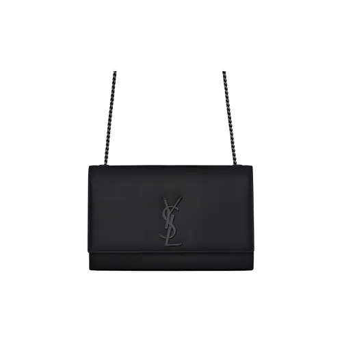 SAINT LAURENT Kate Кожа Сумка через плечо Средняя Женская Черная