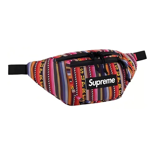 Supreme Сумка через плечо Бананка Обычный Унисекс Руж Черный