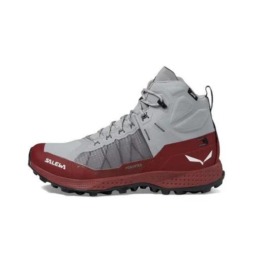SALEWA PEDROC Pro POWERTEX Водонепроницаемый И Износостойкий MID Топ Аутдор Женские Серый Красный