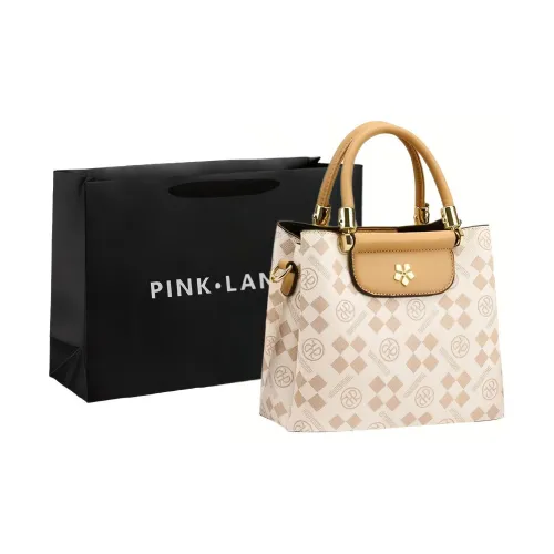 PINK·LAND ПУ (полиуретан) Ведрообразная сумка Сумка через плечо Сумка на плечо Стандартная Женская Экрю Коричневый Кофейный