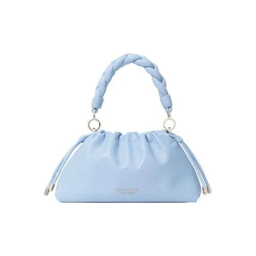 Kate Spade Meringue Sheepskin Сумка через плечо Сумка через плечо Маленькая Женская Небесно-голубая