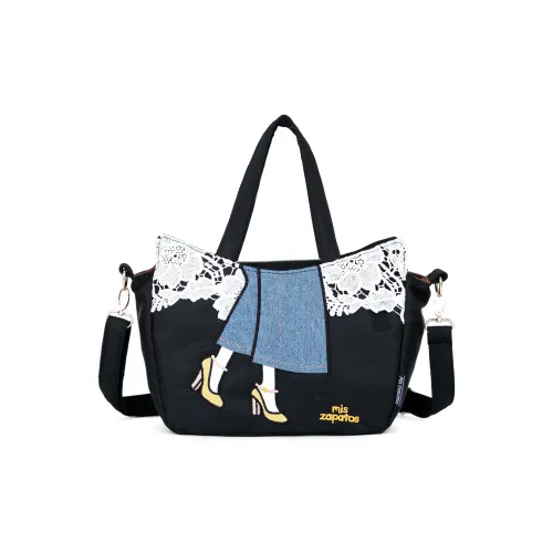 MISZAPATOS Нейлон Через плечо Одно плечо Сумка Обычный Женский Серый Черный Абрикос