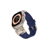 【Титан Темно-синий】Эксплорер - Механический, Ветер, Силиконовый ремешок