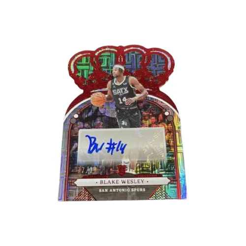 PANINI 22 23 Spurs Crown 18 Strand New Stars Signature Red Labyrinth Fold Wesley Player Card Card Product Access