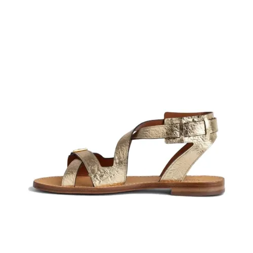 Zadig Voltaire One Ремень Сандалии Женские Золотые