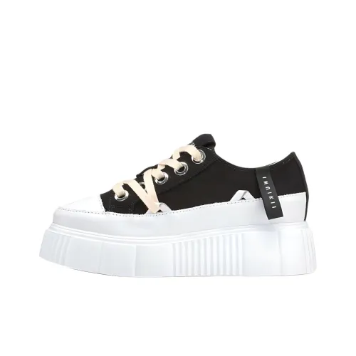 Inuikii Low-Top Canvas Shoes Black Women's
