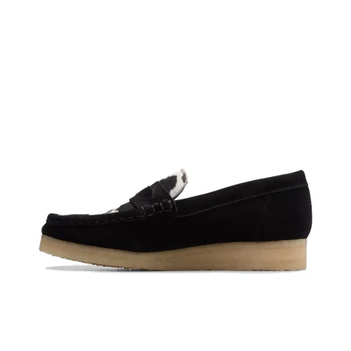 Clarks Wallabee Лоферы Женские Черные