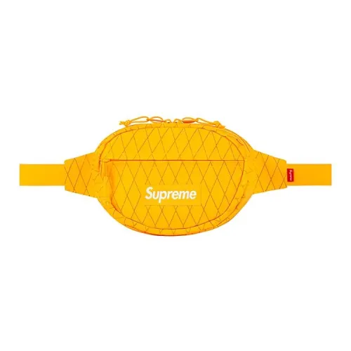 Supreme FW18 Нейлоновая сумка через плечо сумка на плечо поясная сумка стандартная унисекс желтая