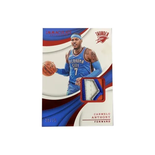 PANINI 2017-18 IMMACULATE Коллекция Дынный Кармело Энтони 20 25 Маленький патч с окном Звезда Карта Товар Access