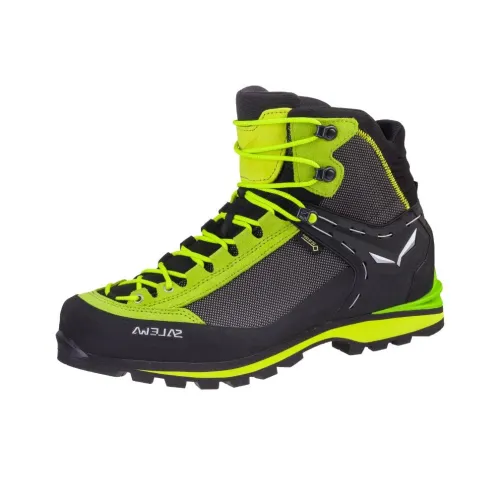 SALEWA Crow Gore TEX Износостойкий и Водонепроницаемый Высокий Топ = Походная обувь Мужской Зеленый