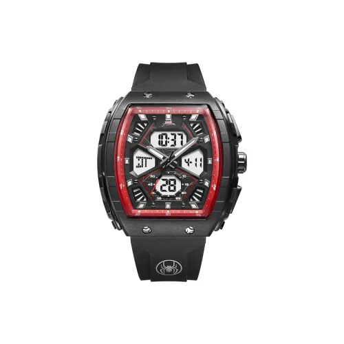 MARVEL Hero Collection Электронный + Кварцевый механизм Силиконовый ремешок Часы Мужские Черный циферблат