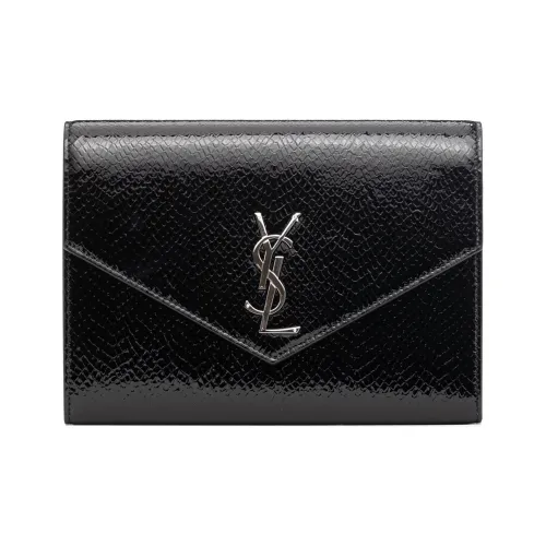 SAINT LAURENT Кожа Клатч Женский Черный