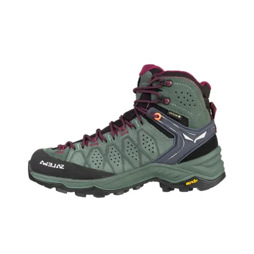 SALEWA Дышащий Термический Водонепроницаемый и Устойчивый к Износу Crew Outdoor Женские Зеленый