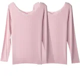 2-компонентный (Кораллово-розовый + Кораллово-розовый) Miya Bi Термо/Аминокислотная смесь/Кружевное Двойное-лицо Ожерелье-чокер