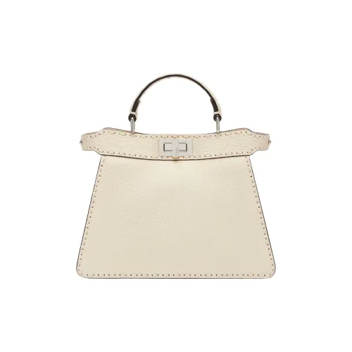 FENDI Peekaboo ISeeU Телячья кожа Сумка через плечо Сумка Маленькая Женская Розовая