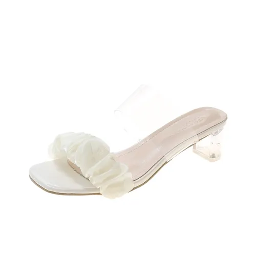 Peach Print One Ремешок Сандалии 4CM Женские