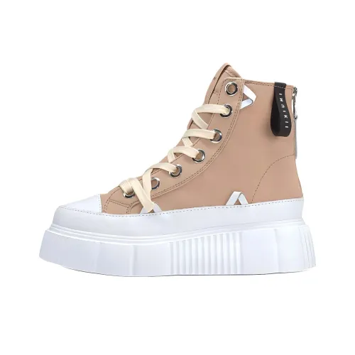 Inuikii High-Top Canvas Shoes Orange Women's