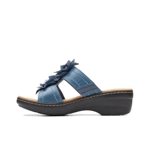 Clarks Устойчивые к истиранию противоскользящие слипоны женские синие