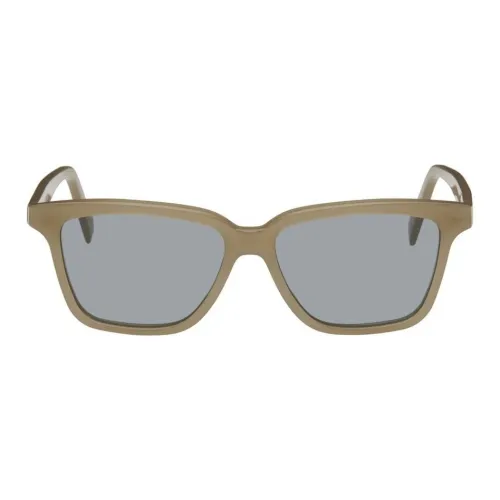 TOTEME Ацетат Квадратные Солнцезащитные Очки Женские Желтые