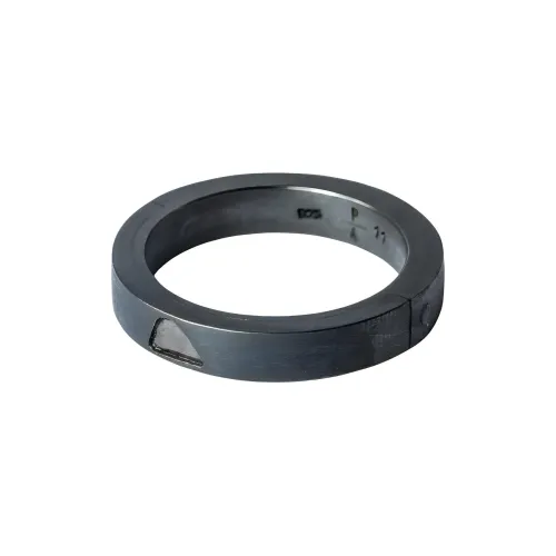 Parts Of Four King Kong Slate Rings Unisex Black