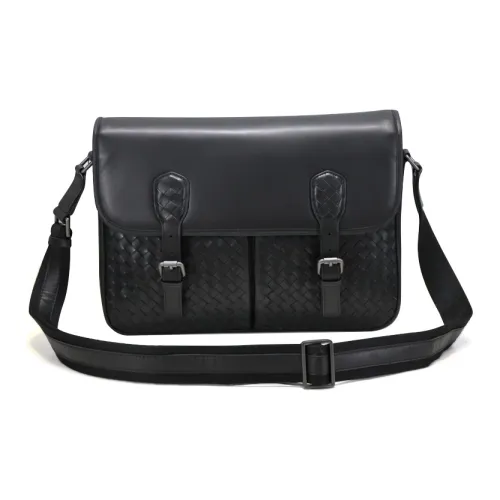 DOSRFINI Сумка через плечо из коровьей кожи Мужская Черная