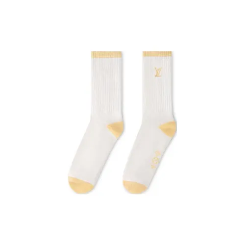 LOUIS VUITTON SS24 Носки Crew Мужские 1 упаковка Желтые