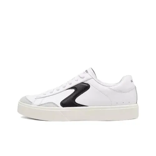 Skechers Court Classics Амортизация Легкий Поддержка Низкий Топ Скейтбординг Кроссовки Женские Белый Черный