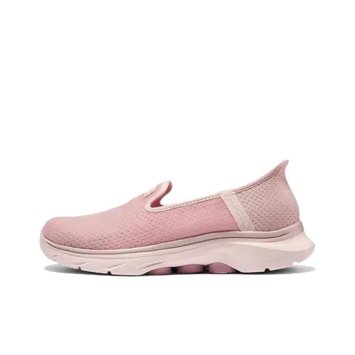 Skechers WOMEN'S GO WALK Амортизация Дышащий Широкий Низкий Топ Повседневный Женский Светло-розовый