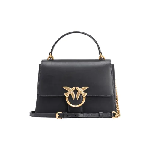 PINKO Телячья кожа Сумка через плечо Сумка Мини Женская Черная