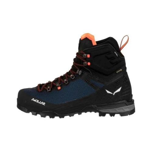 SALEWA ORTLES EDGE MID GORE TEX Противоскользящий Устойчивый к истиранию Водонепроницаемый MID Топ Походная обувь Мужской Синий