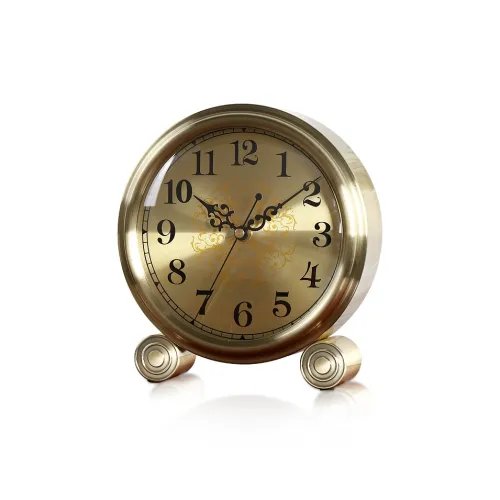 HENSE Кварцевый Movement Унисекс Настольные часы Золотой