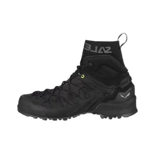 SALEWA Wildfire Edge MID Gore TEX® Противоскользящая Устойчивая к износу MID Топ Скалолазательная обувь Мужская Черная
