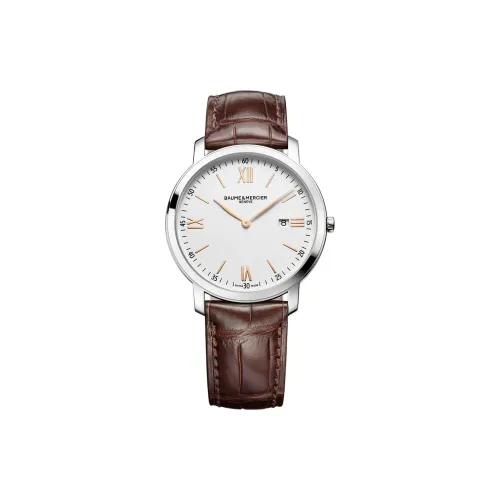 Baume & Mercier Кварцевый механизм Мужские часы 39 мм Белый