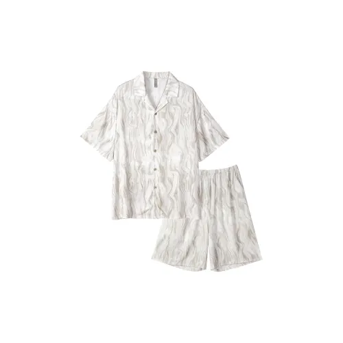 Same Language Пижамный комплект Женские Daylight Белый Красный Ink Smoke