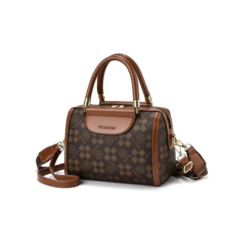 PINK·LAND ПУ (полиуретан) Сумка через плечо Стандартная Женская Бежевая Кофейная Коричневая