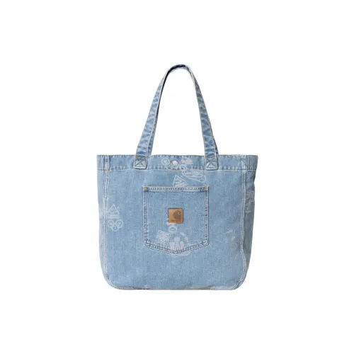 Carhartt WIP 100% хлопок Тоут Сумка Сумка для покупок Сумка на плечо Сумка обычная Мужская Синяя