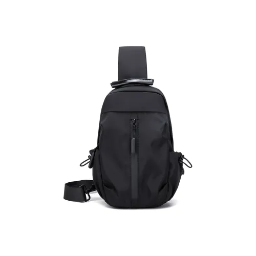 Venerable Brahma Нейлоновая Сумка через плечо Sling Сумка Стандартная Мужская Черная Серый Синий