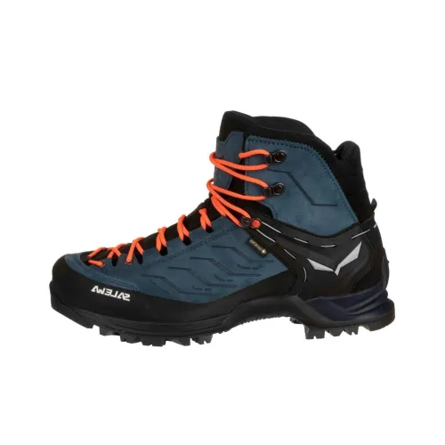 SALEWA Gore TEX Противоскользящий Устойчивый к износу Водонепроницаемый MID Топ Походная обувь Мужской Синий