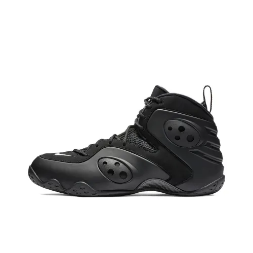 Nike Zoom Rookie Черный амортизирующие противоскользящие высокие кроссовки винтажные баскетбольные кроссовки мужские черные