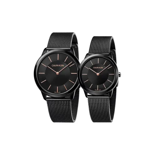 CK Calvin Klein Часы Кварцевый механизм Нержавеющая сталь Ремешок 40 мм Черный циферблат Унисекс