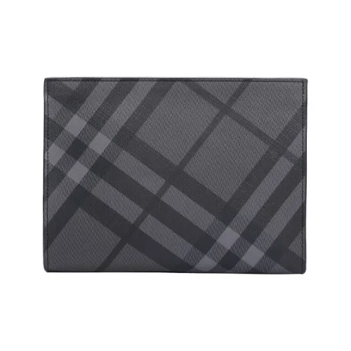 DOSRFINI Microfiber Leather Clutch Standard Men's Black Gray DOSRFINI Микрофибра Кожа Клатч Стандартный Мужской Черный Серый