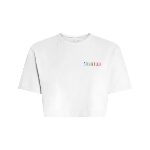 CK Calvin Klein SS Crewneck Pajama Топ Европейская версия Мужской Белый