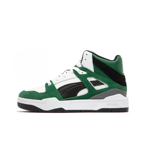 PUMA Slipstream Hi Heritage MID Скейтборд Кроссовки Unisex Черный Белый Зеленый