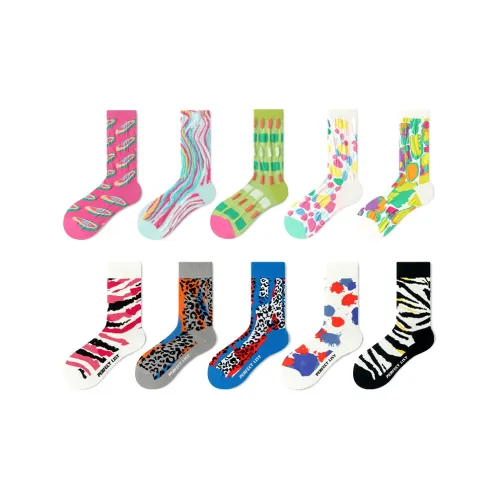 PL 10 пар унисекс носки MID до икры