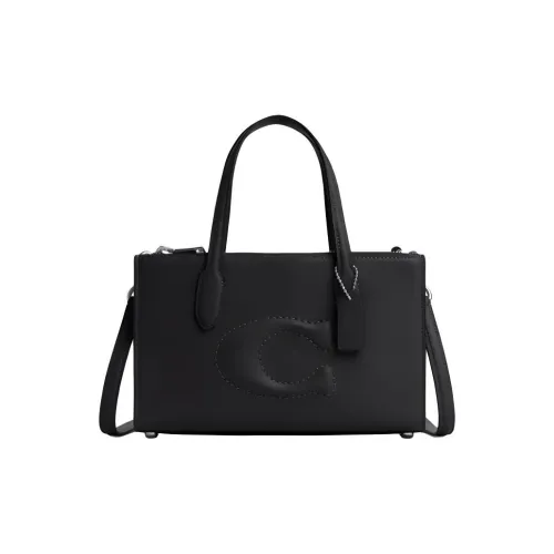 COACH Nina Утонченный Телячья кожа Сумка через плечо Сумка Средний Женская Черная