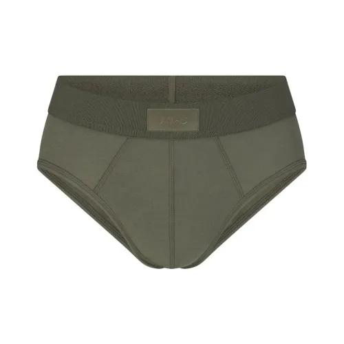 SKIMS Хлопок Мужской BRIEF Трусы Мужской 1 Пачка Военный стиль Армейский зеленый