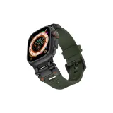 【Черный, армейский зеленый】, механический, ветер, силиконовый ремешок