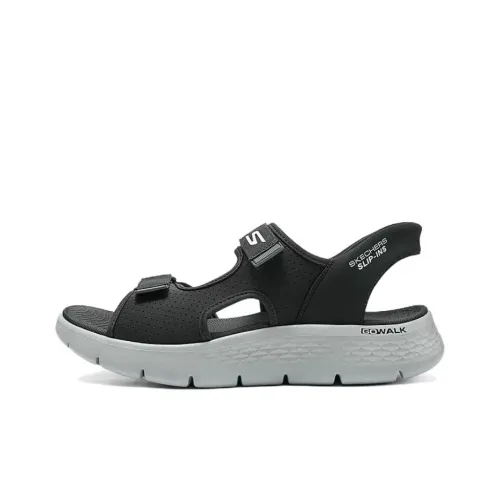 Skechers Go Walk Flex One Ремешок Сандалии Черный Серый Цвет Мужской