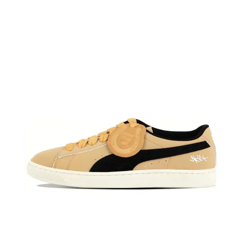 NSC X PUMA Suede Series Low Топ Скейтборд Кроссовки Унисекс Коричневый Черный